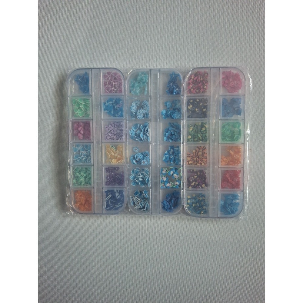 Acrylic Flower Fish‎ Nail Charms Mix